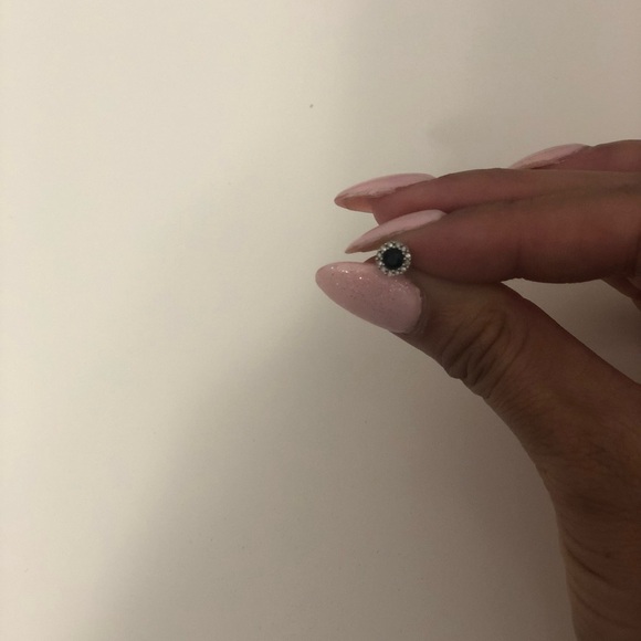 Sapphire studs unisex - Picture 5 of 6